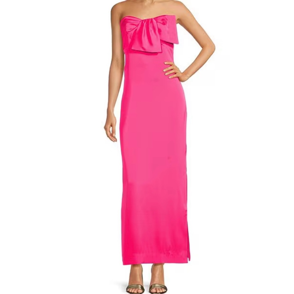 Lily Pulitzer Carlynn Satin Bow Maxi Dress